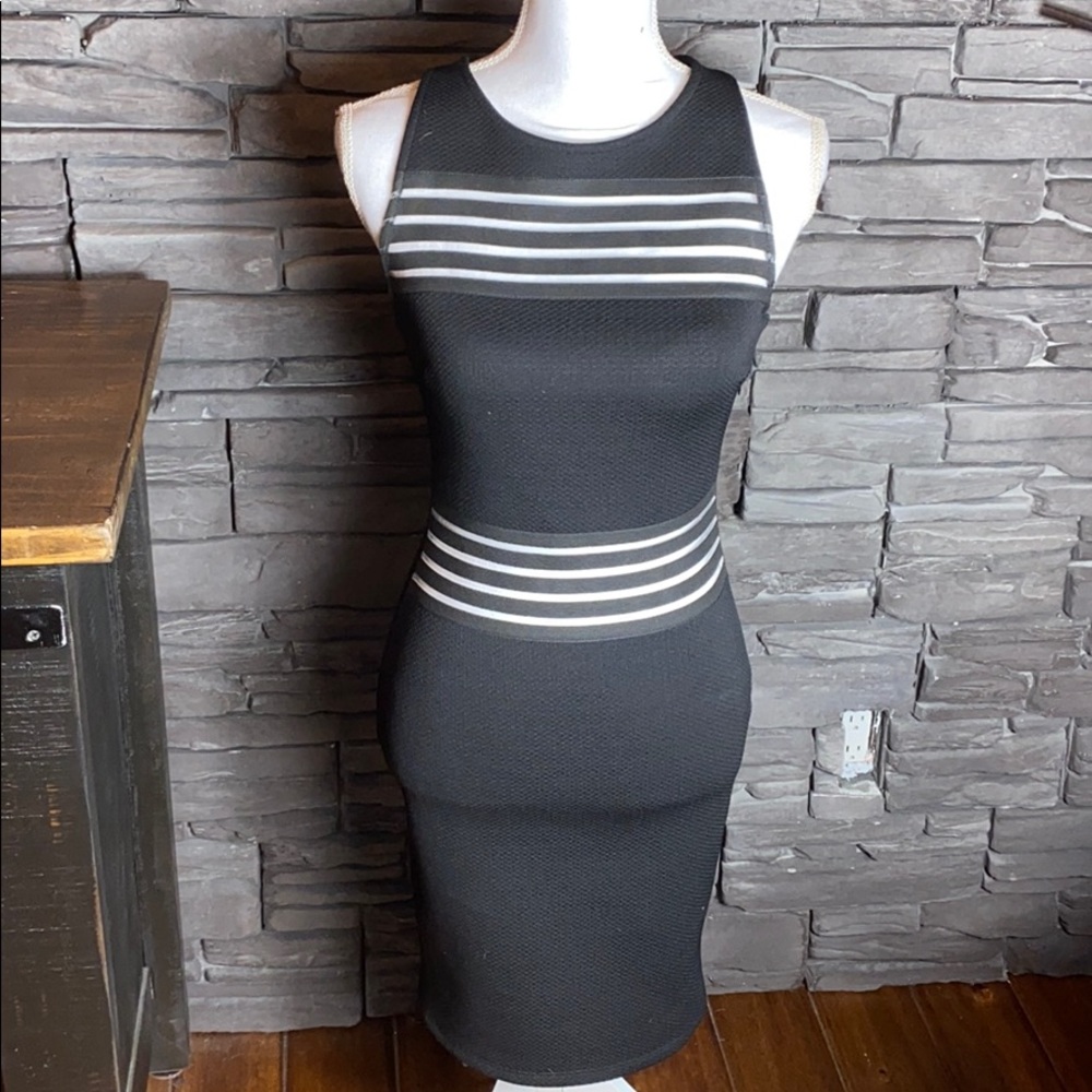 Lipsy London Black Bandage Bodycon dress 4